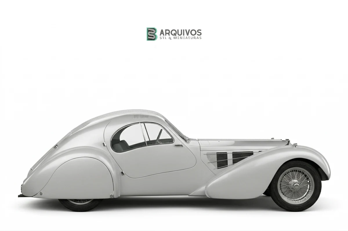 Modelo 3D STL - Bugatti Type 57SC Atlantic 1936 — foto 2